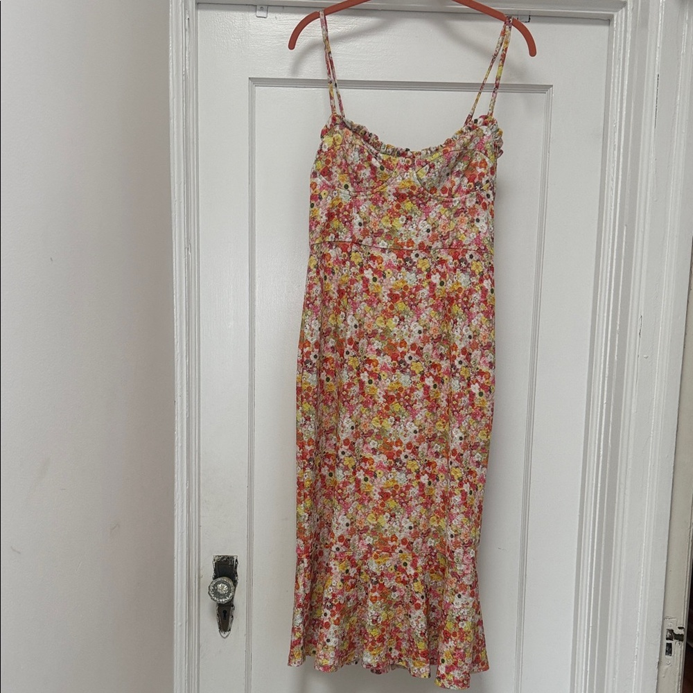 Hutch Multicolor Floral Midi Dress